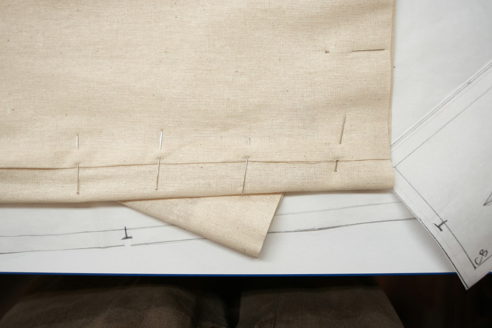 Teindre un tissu en coton ou en lin avant de le coudre, pas à pas